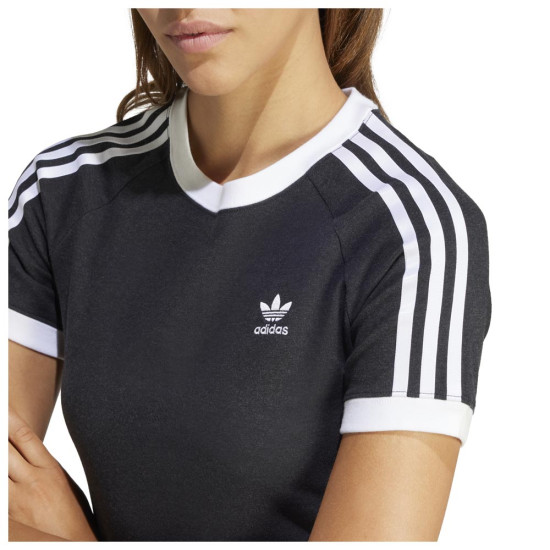 Adidas Γυναικεία κοντομάνικη μπλούζα 3-Stripes Slim Raglan Tee